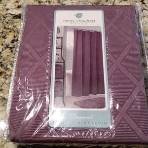 Cindy Crawford Purple shower curtain